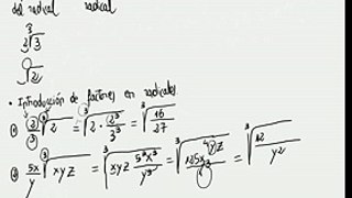 Matemáticas - Radicales