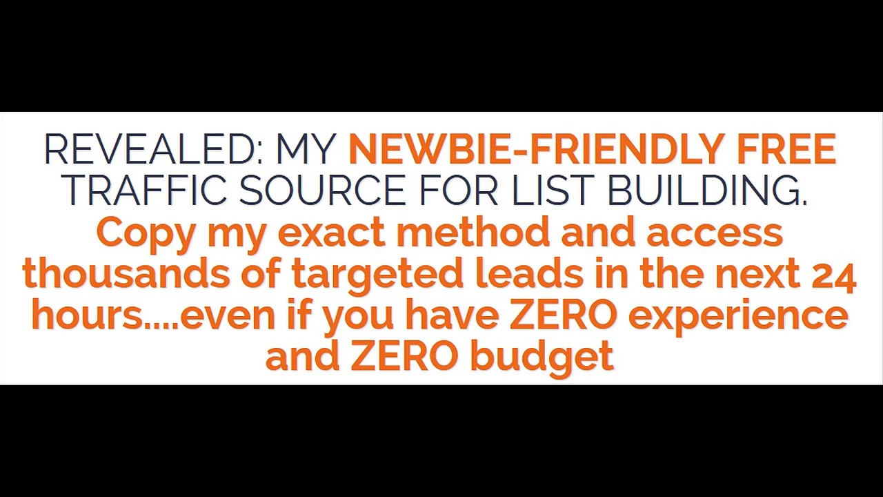 [GET] Zero Budget List Building Solution