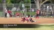 Catcher - 2nd Base Pick Off vs Shock. Fast Pitch Travel Softball Showcase. Burrow Class of 2017
