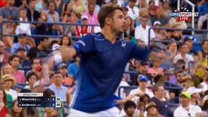 Stan Wawrinka vs Kevin Anderson Highlights HD -US OPEN 2015