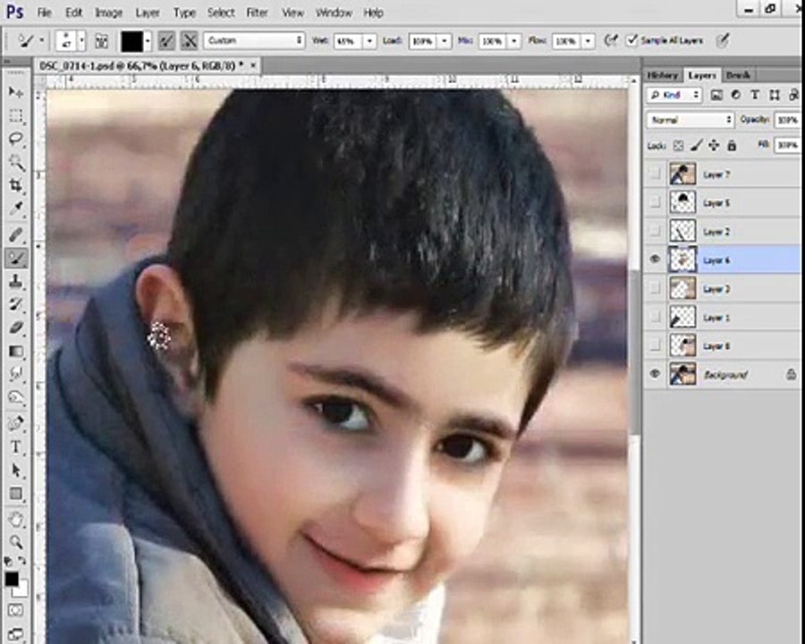 Digital painting from photo - Oil painting style tutorial