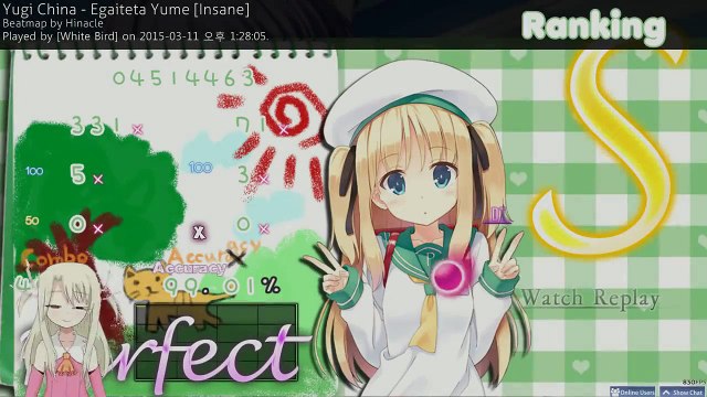 [Osu] Yugi China Egaiteta Yume [Insane] + DT PP 158 60fps