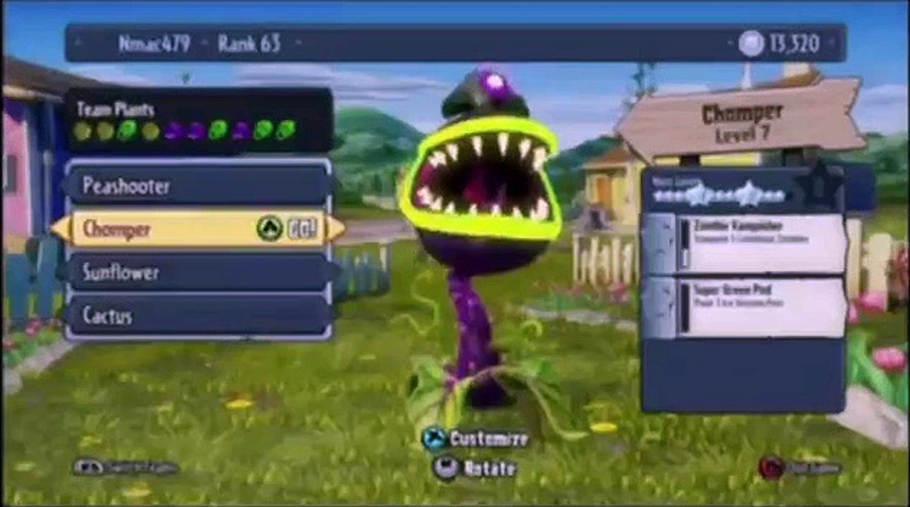PvZ Garden Warfare Glitch: Chomper Eats another Chomper