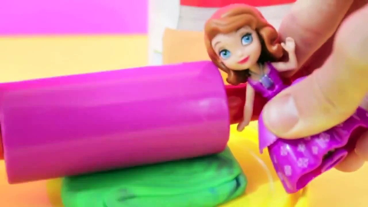Play Doh Sofia The First Camping Tent, Campfire, Play Dough Roasting Marshmallows Sofia & Jade