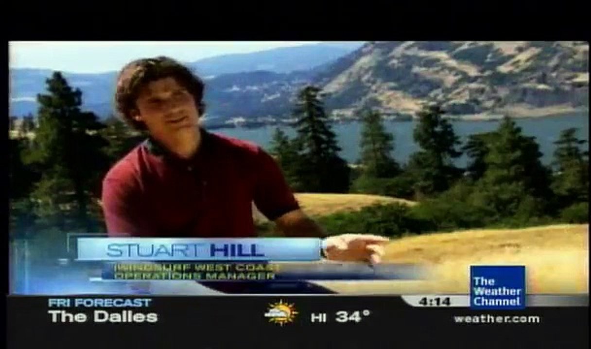 Katie Part-2 windsurfing on Weather Channel