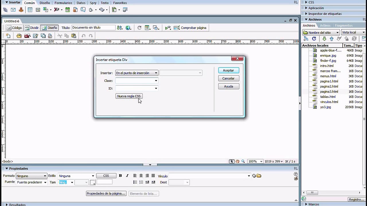 Curso de Adobe Dreamweaver CS3 - Divs o capas flotantes