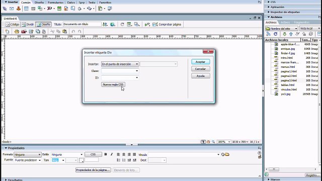 Curso de Adobe Dreamweaver CS3 - Divs o capas flotantes