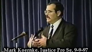 Mark Koernke in Justice Pro Se, New Word Order 2 of 11