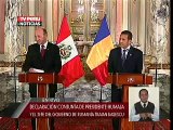 Declaración Conjunta del Presidente Humala y el Jefe de Gobierno de Rumanía, Traian Basescu - 3