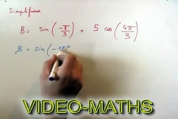 TRIGONOMETRIE Comment simplifier une expression trigonométrique.Maths 1ère S.