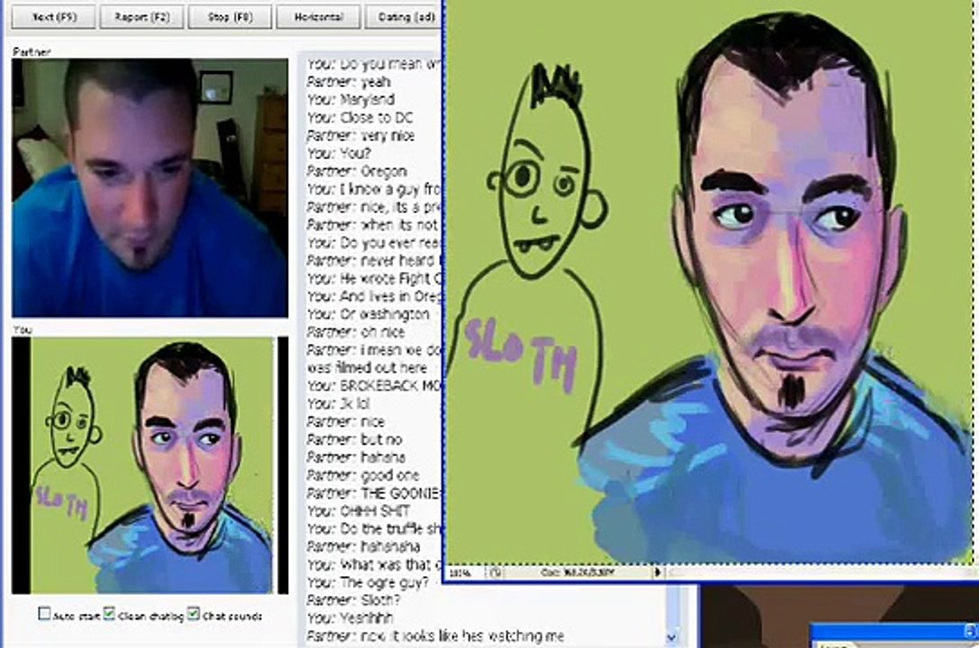 Drawing People on Chatroulette Part 3