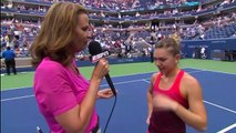 Victoria Azarenka vs Simona Halep INTERVIEW US OPEN 2015