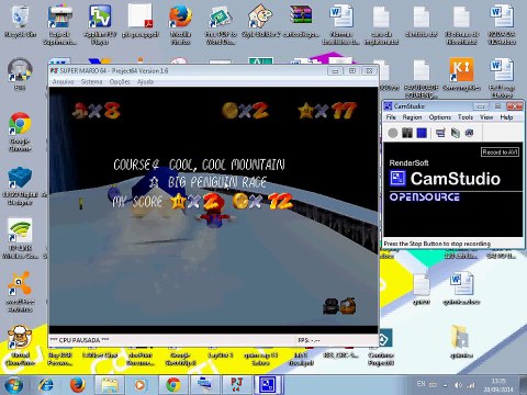 Super Mario 64: Curso 4: Cool, Cool Mountain- cheating