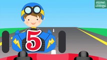 Number Counting Race Cars   Learn to Count 1 to 10 for Kids | song for children