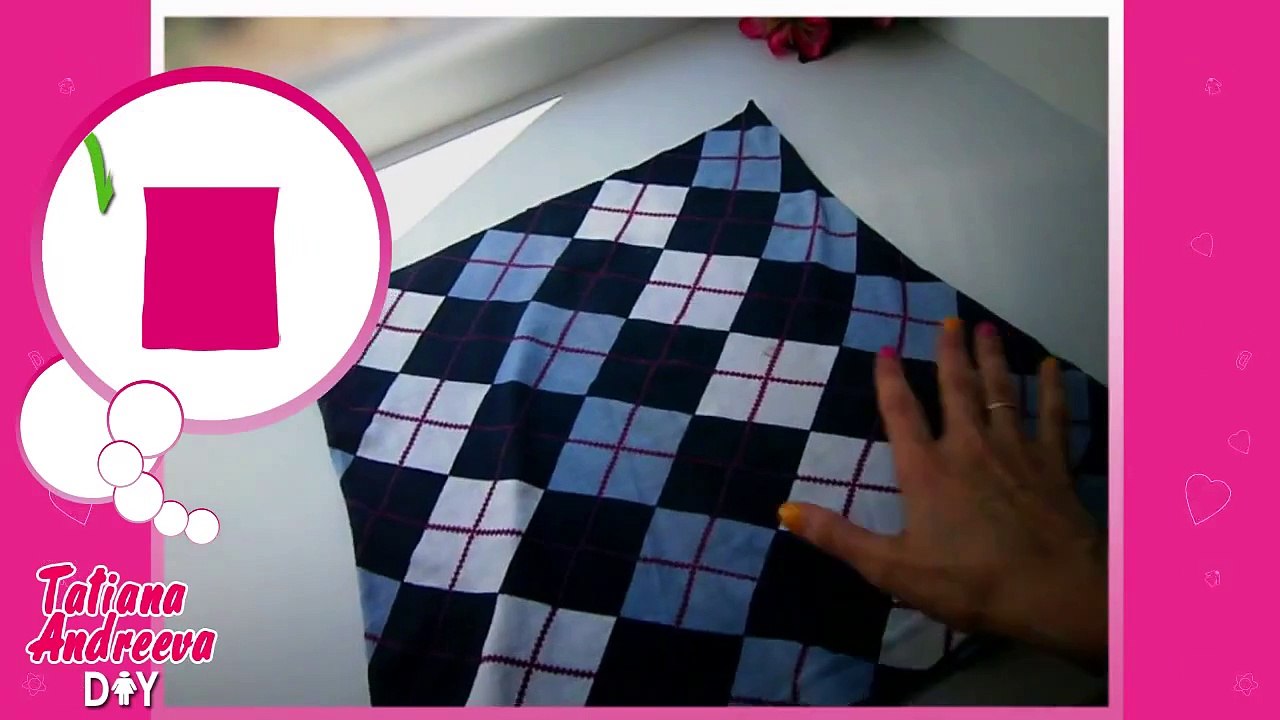 How to make a dress from old T-Shirt EASY? DIY Tutorial