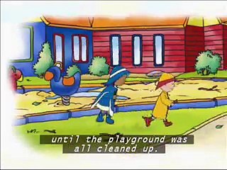 Caillou the road builder  with subtitles