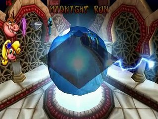 Crash Bandicoot 3 Warped Crystal Walktrough 12/31 Midnight Run
