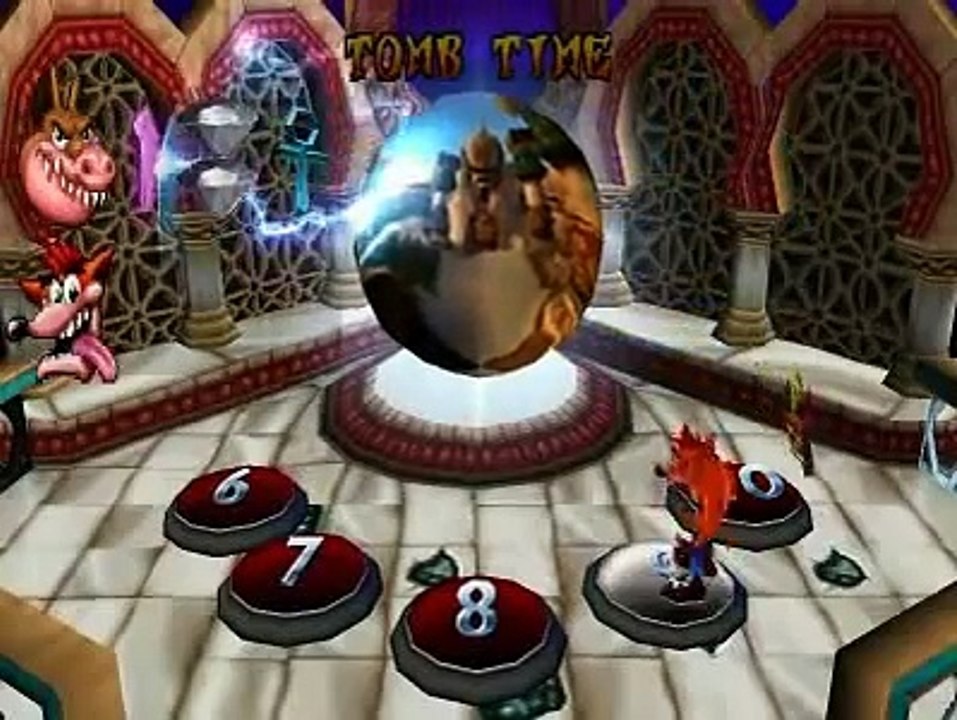 Crash Bandicoot 3 Warped Crystal Walktrough 11/31 Tomb Time