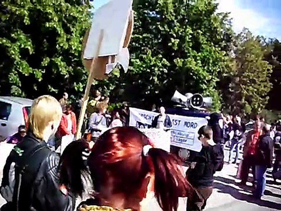 Demo der Flüchtlinge vom Lager Meinersen - Redebeitrag