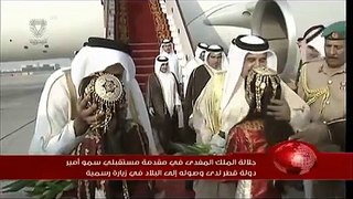 البحرين:جلالة الملك في مقدمة مستقبلي امير قطر