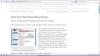 Texas First Time Home Buyer Grants