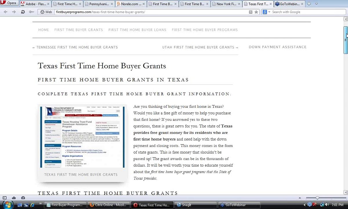 Texas First Time Home Buyer Grants