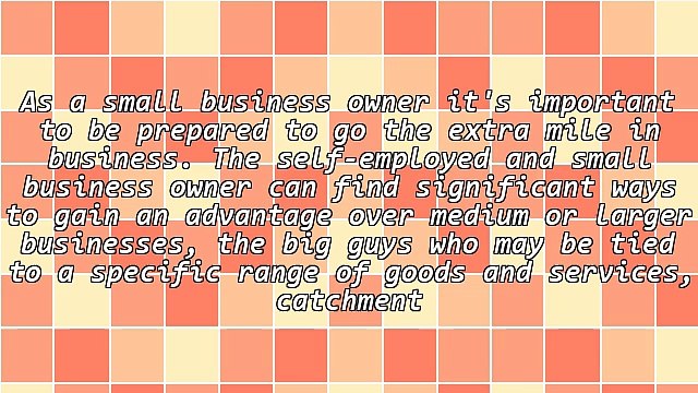 Tips for Going the Extra Mile, Competing With the Big Guys in Business