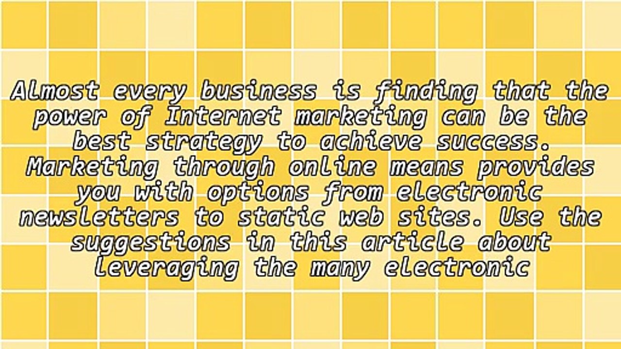 Internet Marketing Advice To Help You Destroy Your Competition