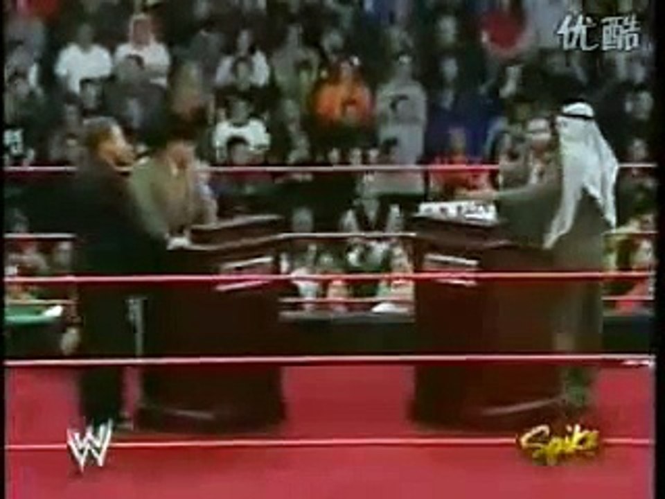 Hassan &  Daivari attacked Jim Ross & Jerry Lawler Part2