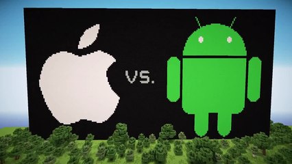 Minecraft - Cinematic/ Pixel Art - Apple vs. Android