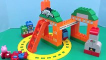Thomas the Tank Engine Peppa Pig Mega Bloks with Duplo Lego Spiderman Stop Motion
