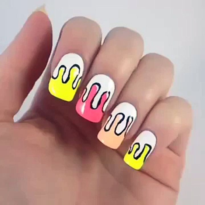 Dripping Paint_  Glowing Nail Polish