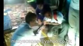 Crazy Tattooist using dirty needles in India