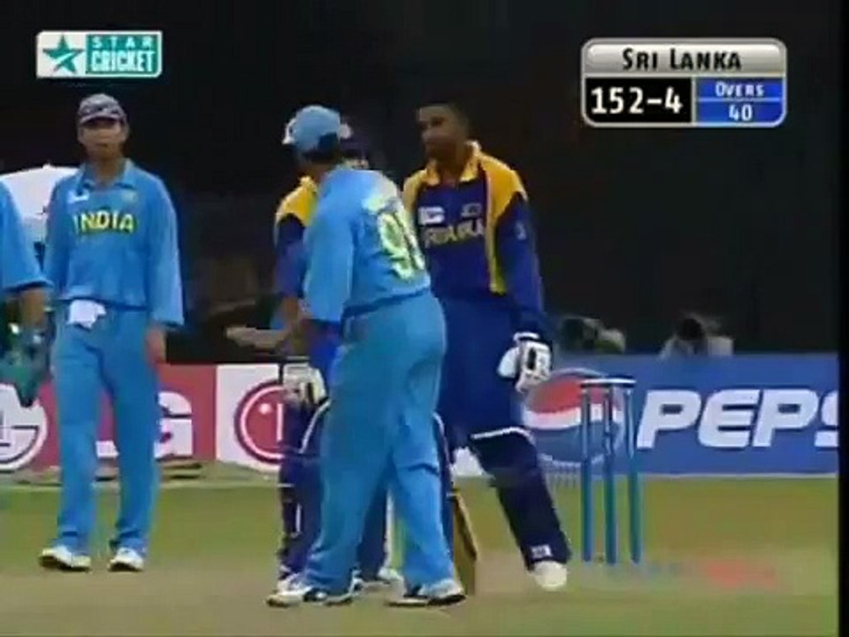 Cricket Fights   Sourav Ganguly v Russell Arnold   India v Sri Lanka final Match