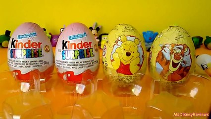 Download Video: 2013  Unwrapping 4 Kinder Joy Surprise Eggs Disney Princess and Winnie the Pooh characters