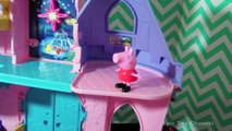 Peppa Pig Gives PLAY DOH to Hello Kitty Disney Princess Little People Castle
