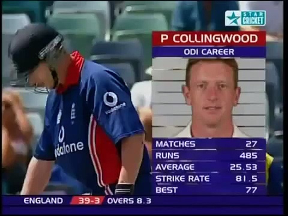Paul Collingwood 100 vs Sri Lanka VB Series 2002-03