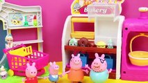 Peppa Pig Shopkins Surprise Basket with Disney Frozen Elsa and Anna and Daddy Pig Open Shopkins