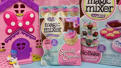 Magic Mixer Cupcakes for Mickey Mouse and Minnie Mouse with Donald Duck and Daisy Duck