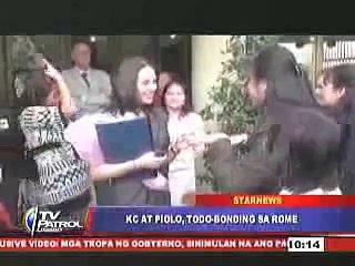 KC Concepcion and Piolo in Rome