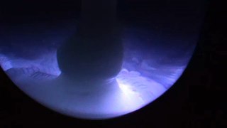 Fluoro Blue Gookit Grande on a 75 watt blacklight