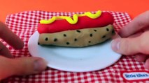 Play Doh Hot Dog Chicago Style Play Doh Fast Food DIY Play Dough Chicago Hot Dog DisneyCarToys