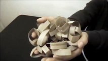Rulo Havlu Kağıtlardan Çiçekli Duvar Süsü Yapımı