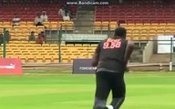 Usain Bolt plays promotional cricket match with Indian legends Yuvraj Singh, Harbajhan Singh