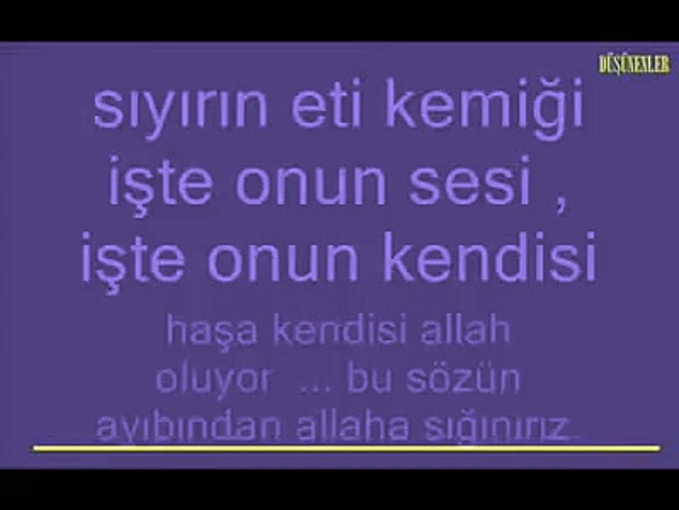 YUNUS EMRE KAFİRDİR VAHDETİ VÜCUDCU ALLAHIN VE RESULLERİN DÜŞMANI BİR ZİNDİKTİR