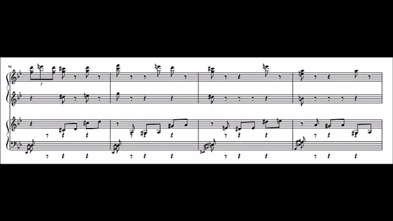 Joe Hisaishi - Merry-Go-Round Of Life (Howl's Moving Castle theme) piano arrangement for 4 hands