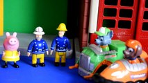 Fireman Sam Fire Station Peppa pig Paw Patrol Rocky Zuma Story AMAZING!!!