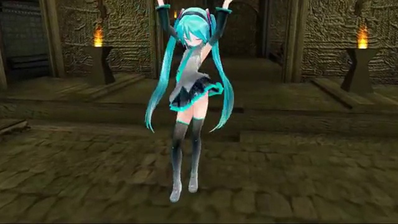 【MMD】遺跡で月と太陽のめぐりをあぴミクが踊る【ステージ配布】