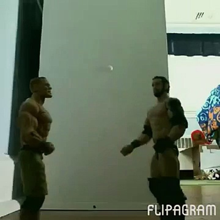 WWE John Cena vs Bad News Barrett stop motion