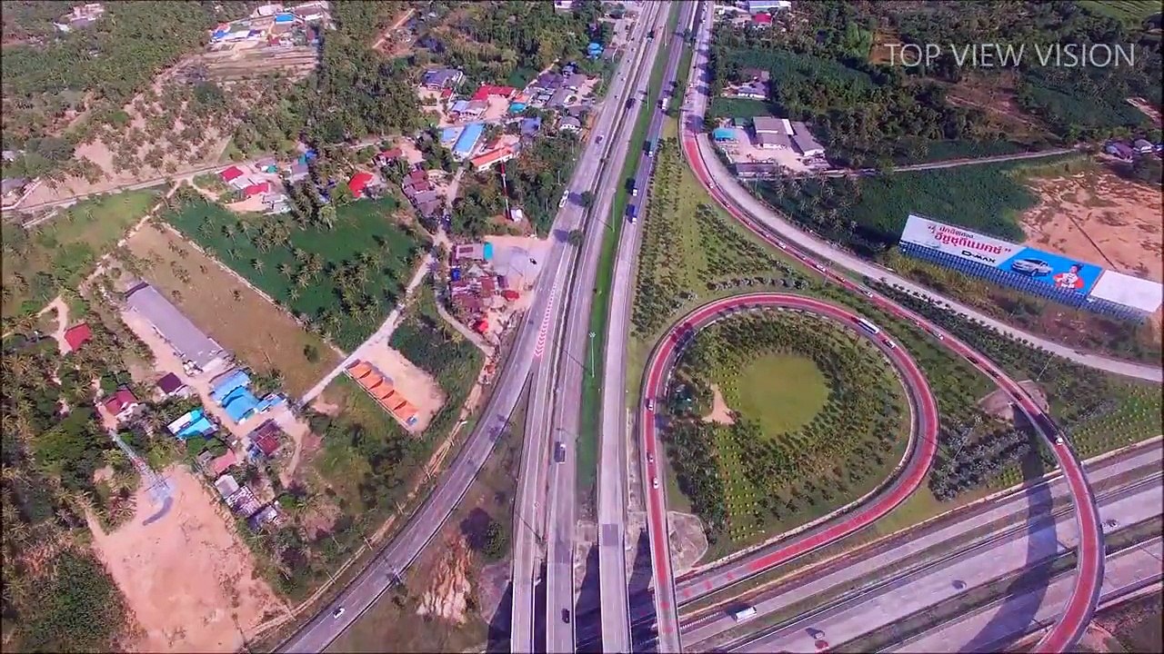 Pattaya Junction by Top view vision & Drone Chonburi Thailand